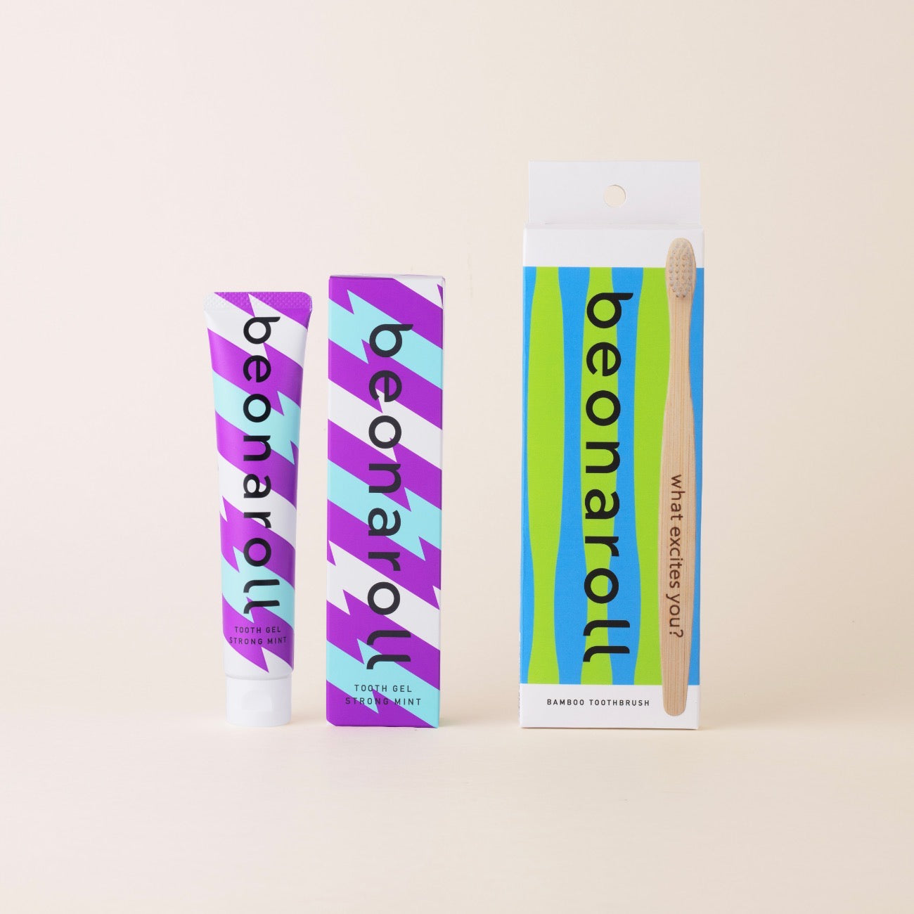 【送料無料】ビオナロ ホワイトニング トゥースジェル ストロングミント&バンブー歯ブラシセット